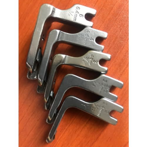 5 Pieces Industrial Sewing Machine Rolled Hem Presser Foot