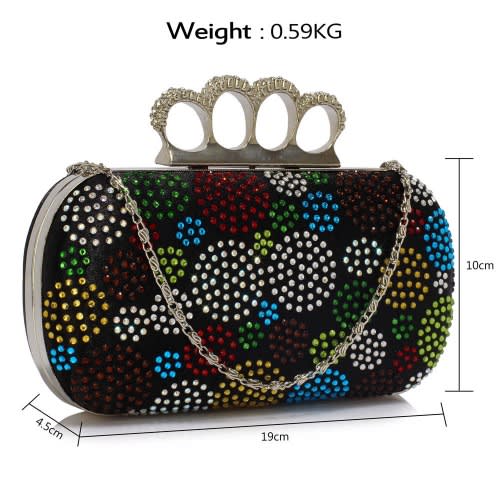 Ladies Knuckle Rings Evening Clutch Bag