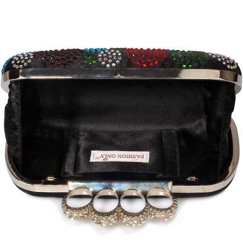 Ladies Knuckle Rings Evening Clutch Bag