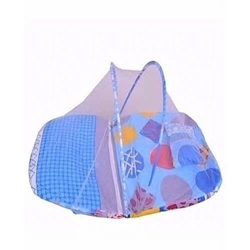 Movable Foldable Baby Bed + Mosquito Net + Pillow With Different Pat
