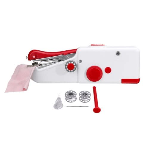 Handy Stitch Portable Cordless Sewing Machine -white And Red