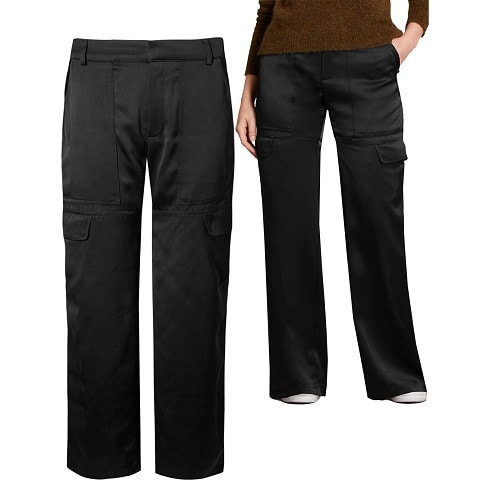 Wide Leg Cargo Trousers