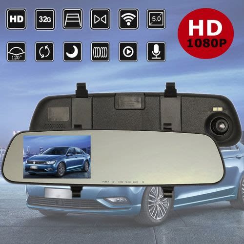 Rear View Mirror Driving Recorder Gps Car Camera
