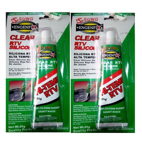 Sung Engenfix Clear Rtv Silicone Gasket Sealant - 85g X 2pieces