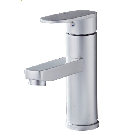 Round White Basin Mixer