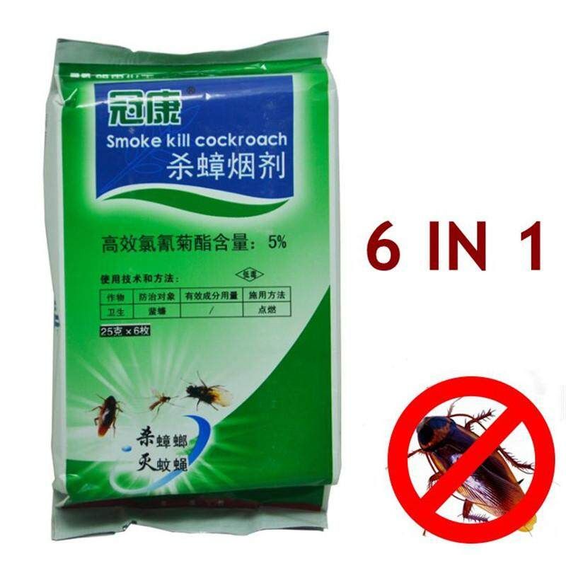 6Pcs Cockroaches Killer Cockroach Repellent Mosquitoes Fly Ants Home Pests Control