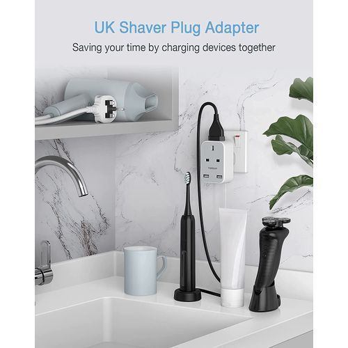 Wall Charger UK Power Strip USB Adapter 2 Pin To 3 Pin Plug