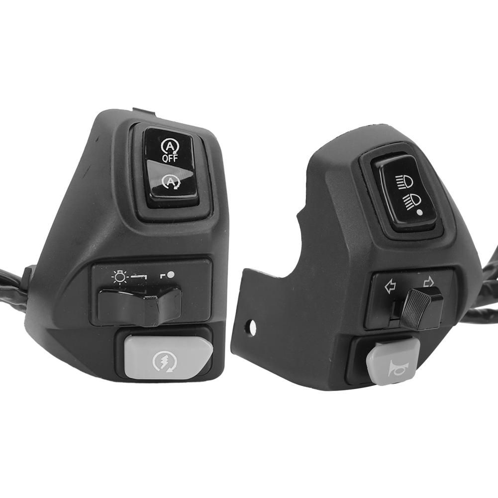 2PCS Handlebar Switch Low/High Beam Horn Button Replacement