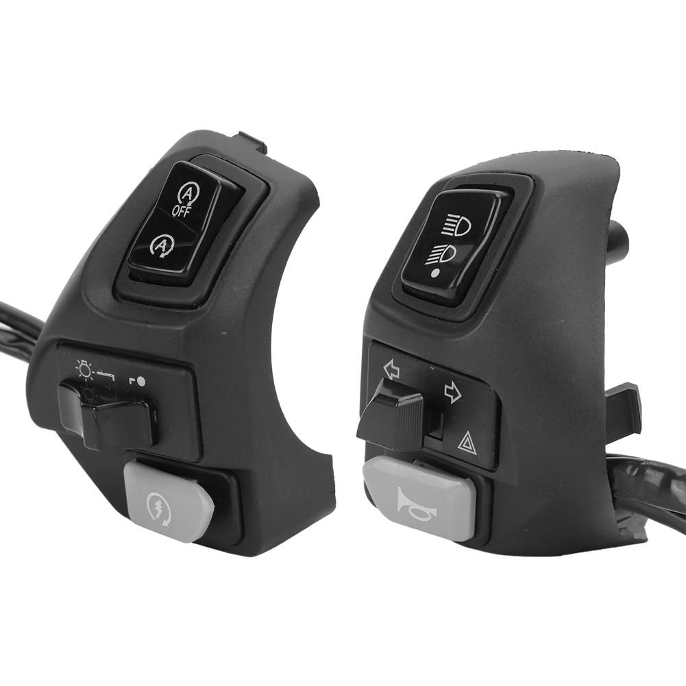 2PCS Handlebar Switch Low/High Beam Horn Button Replacement