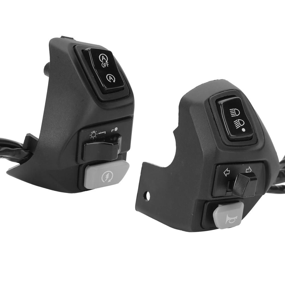 2PCS Handlebar Switch Low/High Beam Horn Button Replacement