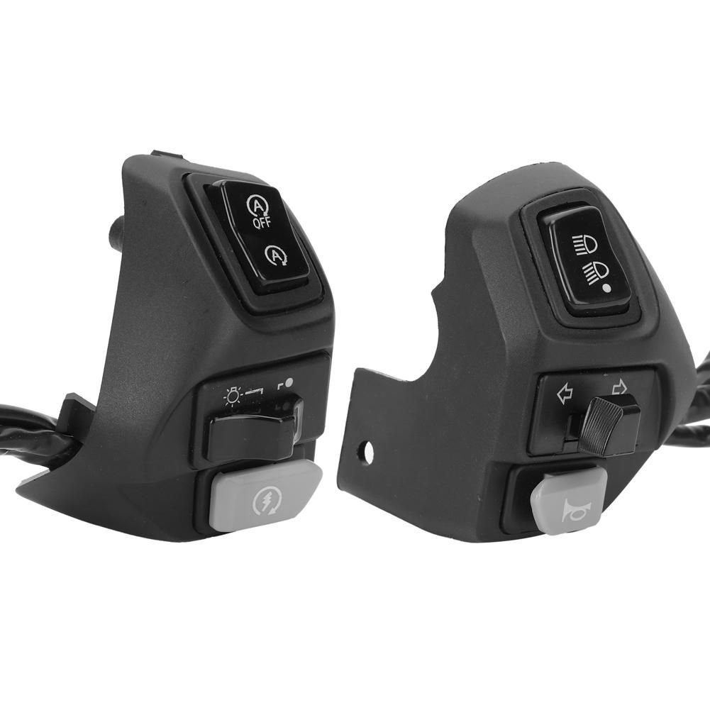 2PCS Handlebar Switch Low/High Beam Horn Button Replacement