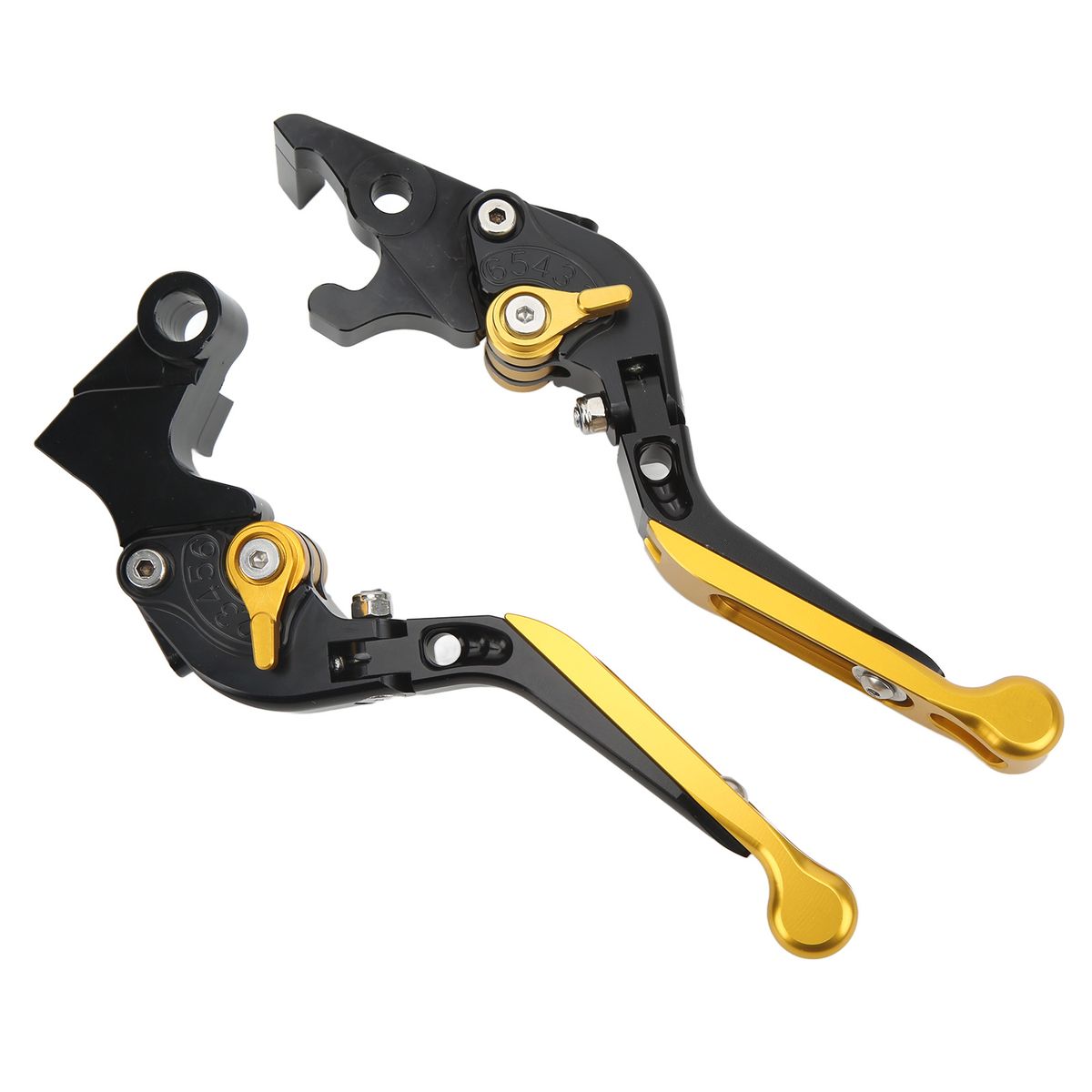 Pair 147mm Motorcycle Folding Short Clutch Brake Lever CNC
