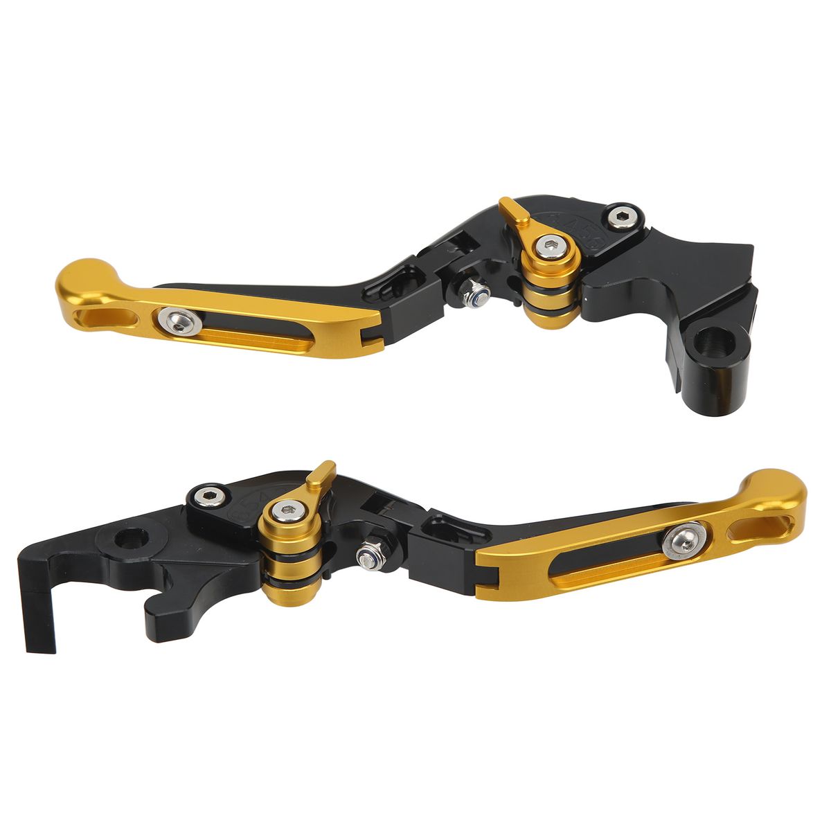 Pair 147mm Motorcycle Folding Short Clutch Brake Lever CNC