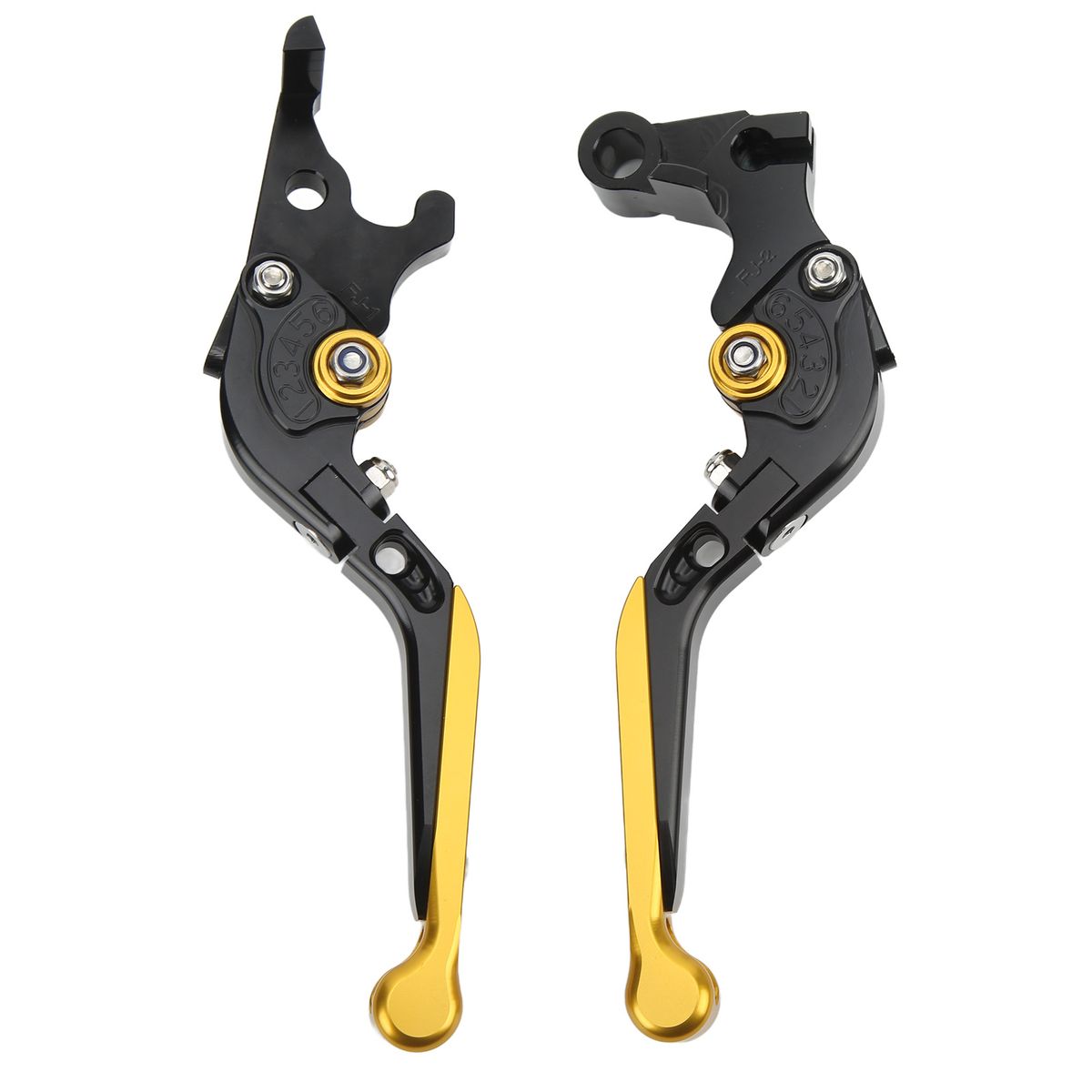 Pair 147mm Motorcycle Folding Short Clutch Brake Lever CNC