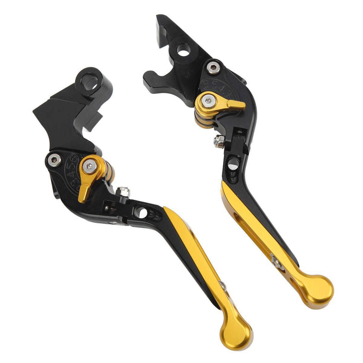 Pair 147mm Motorcycle Folding Short Clutch Brake Lever CNC