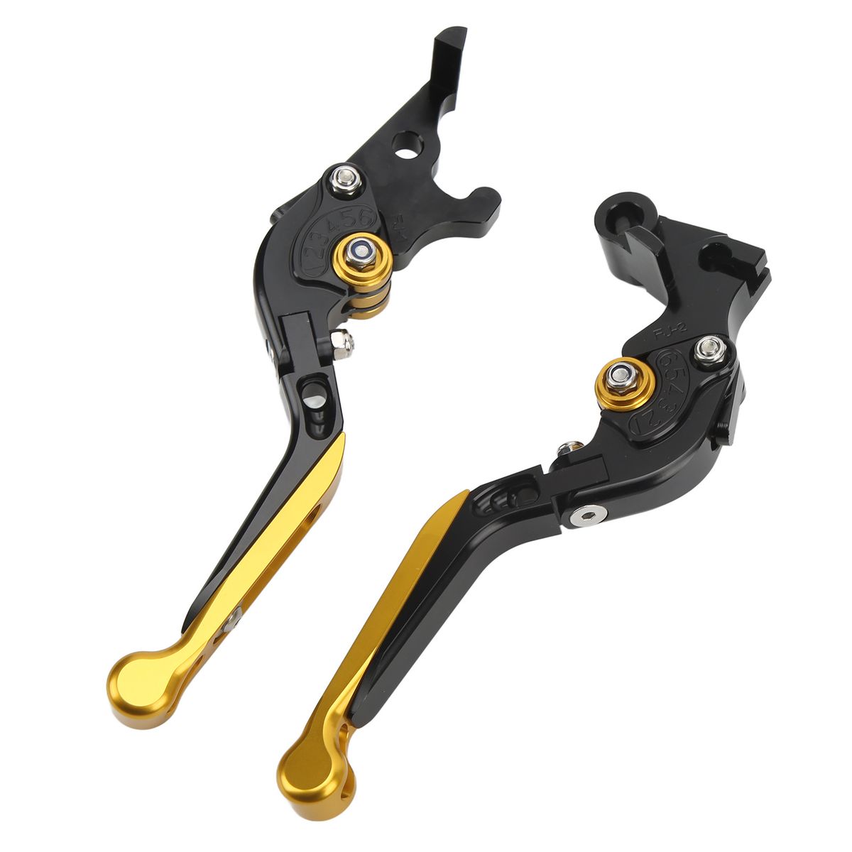 Pair 147mm Motorcycle Folding Short Clutch Brake Lever CNC