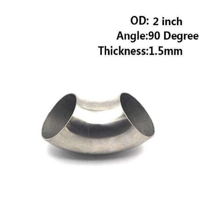StainlessSteel 90Degree Weldable Bend Elbow Pipe Fitting Thickness1mm