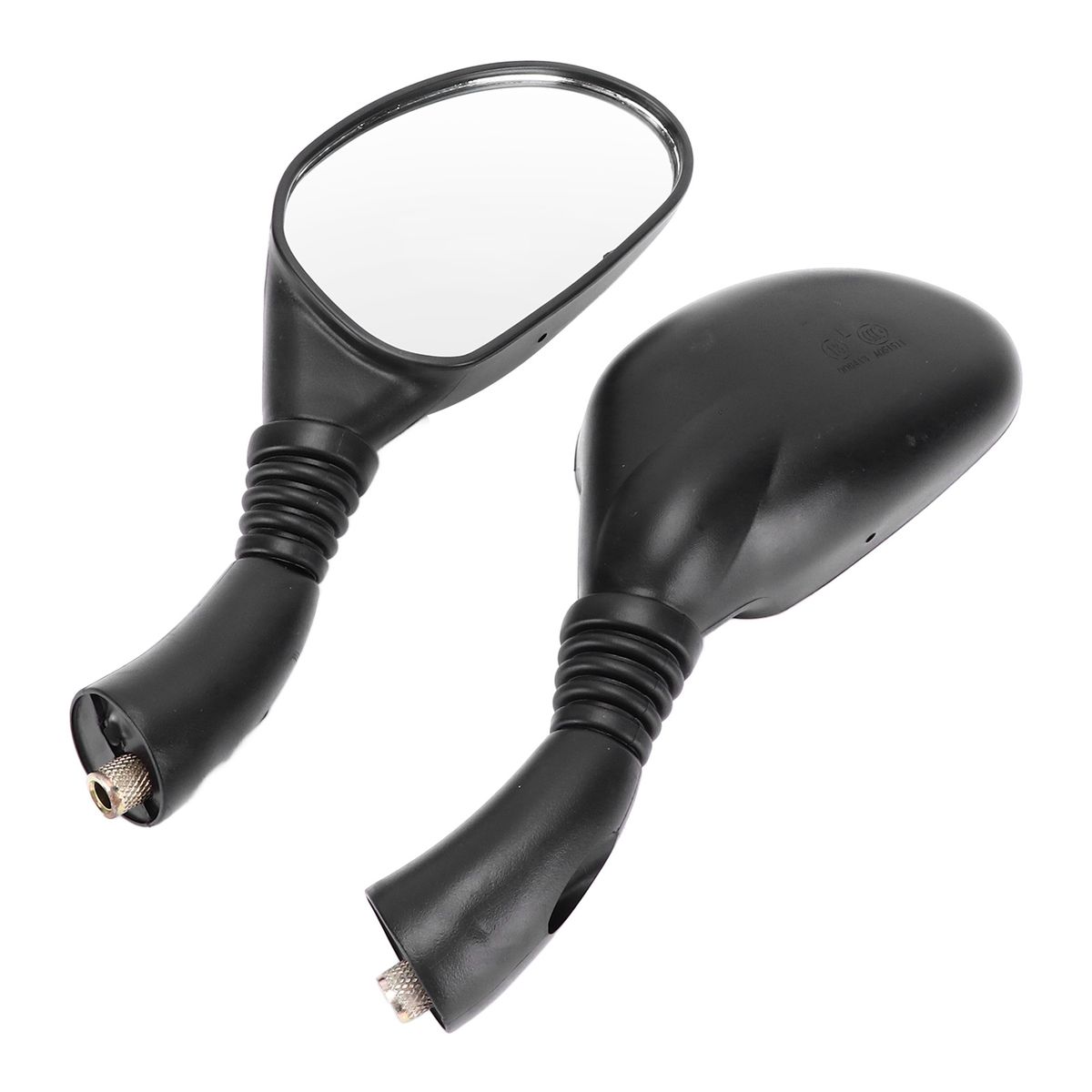 Pair Motorcycle Rear View Mirrors Reflectors Universal