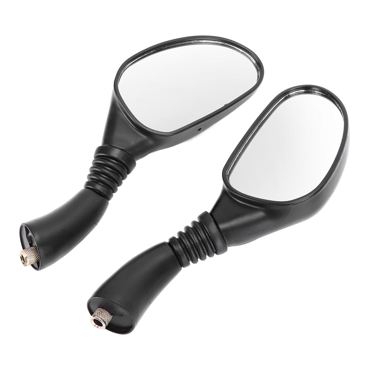 Pair Motorcycle Rear View Mirrors Reflectors Universal