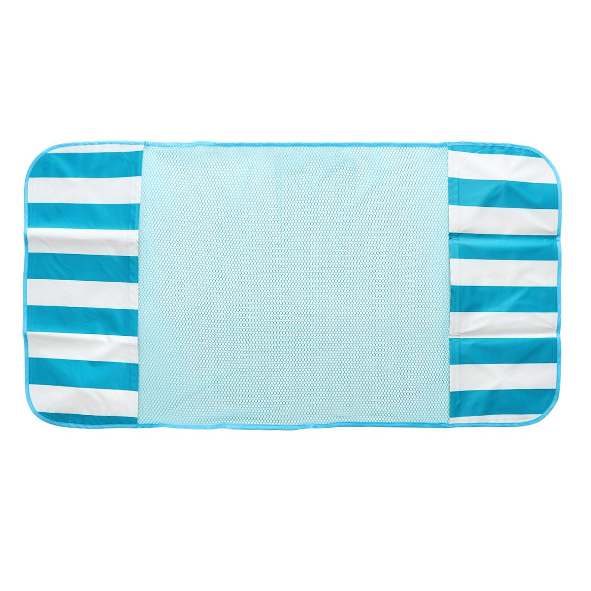 Inflatable Water Hammock Floating Bed Sports Air Mattress Lounge Chair DrifterS Light Blue-Single