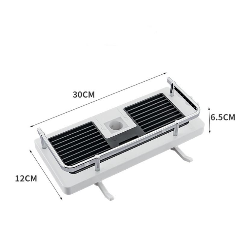Shower Storage Holder Rack Organizer Bathroom Shelf Shampoo Tray Stand No Drilling Floating Shelf For Wall Household Item