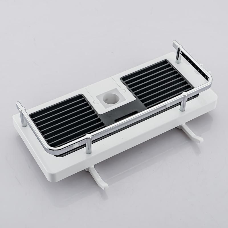 Shower Storage Holder Rack Organizer Bathroom Shelf Shampoo Tray Stand No Drilling Floating Shelf For Wall Household Item