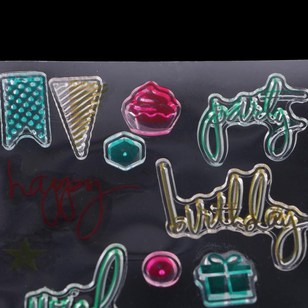 Transparent Clear Silicone Seal Stamp Sheet Kids Crafts