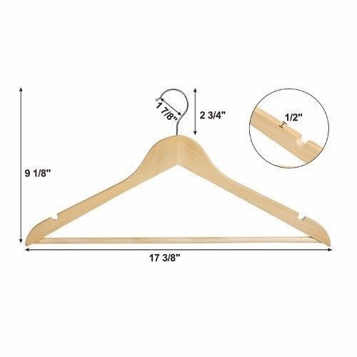 Wooden Hanger - Set Of 40