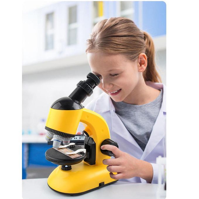 Microscope Kids Science Toy,    Learning Toys Yellow