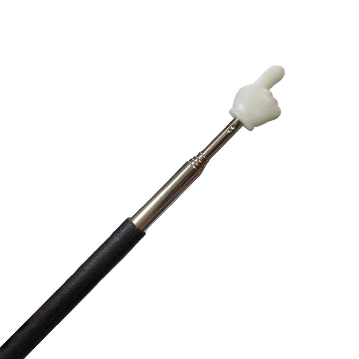 Break-resistant Metal Pointer Telescopic Handheld for Classroom Black