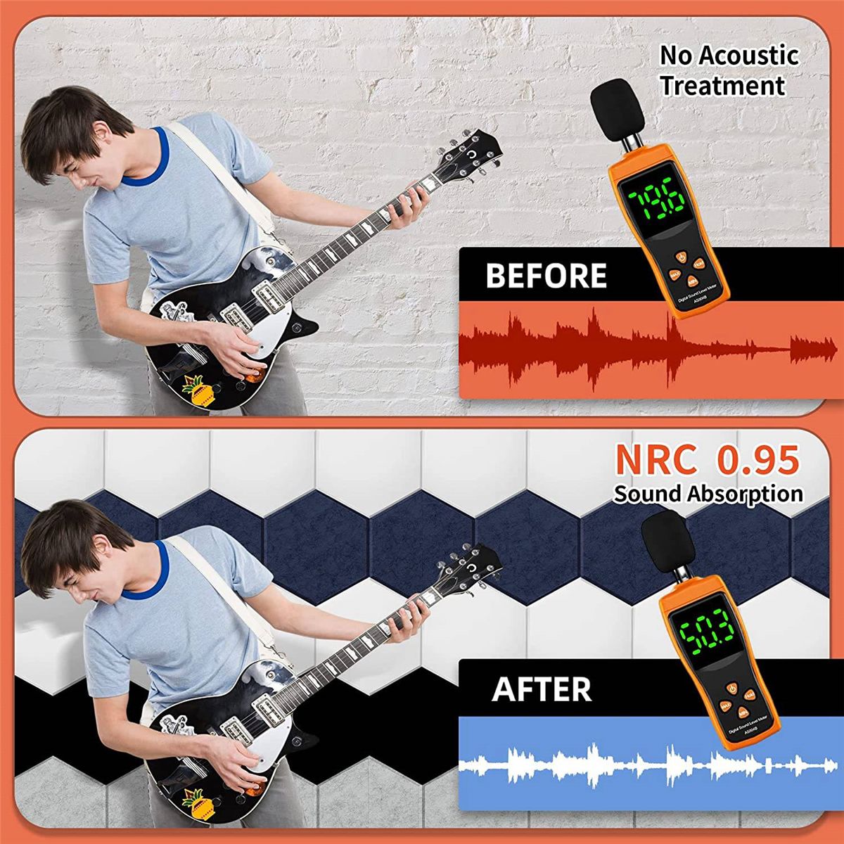 12 Pack Acoustic PanelsSelf-Adhesive Acoustic PanelsSound Proof Foam PanelsSoundproof Wall PanelsWhite