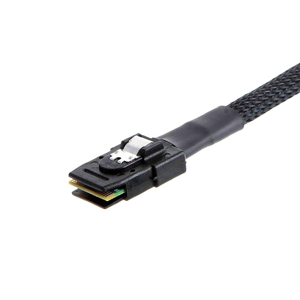 Mini SAS SFF-8087 to 4 SATA Hard Disk Cable Server Data Cable with 12Gbps Transmission Rate 22.5Gbit/s Bandwidth 1M