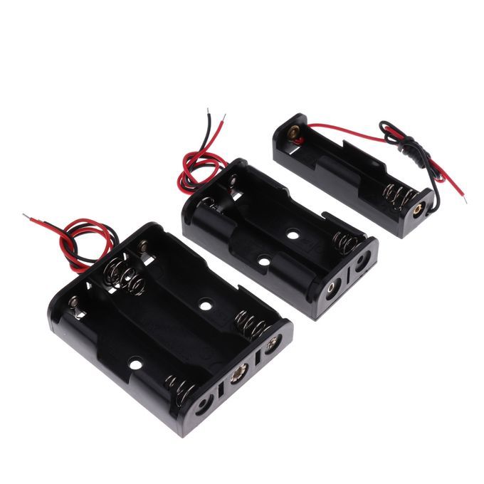 5Piece Plastic AA Battery Holder Storage Cases Protective Cover Box