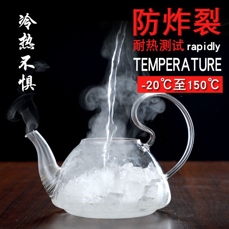 7pcs/set Teapot 1 Teapot+6pcs Double Layer Glass Tea Cup