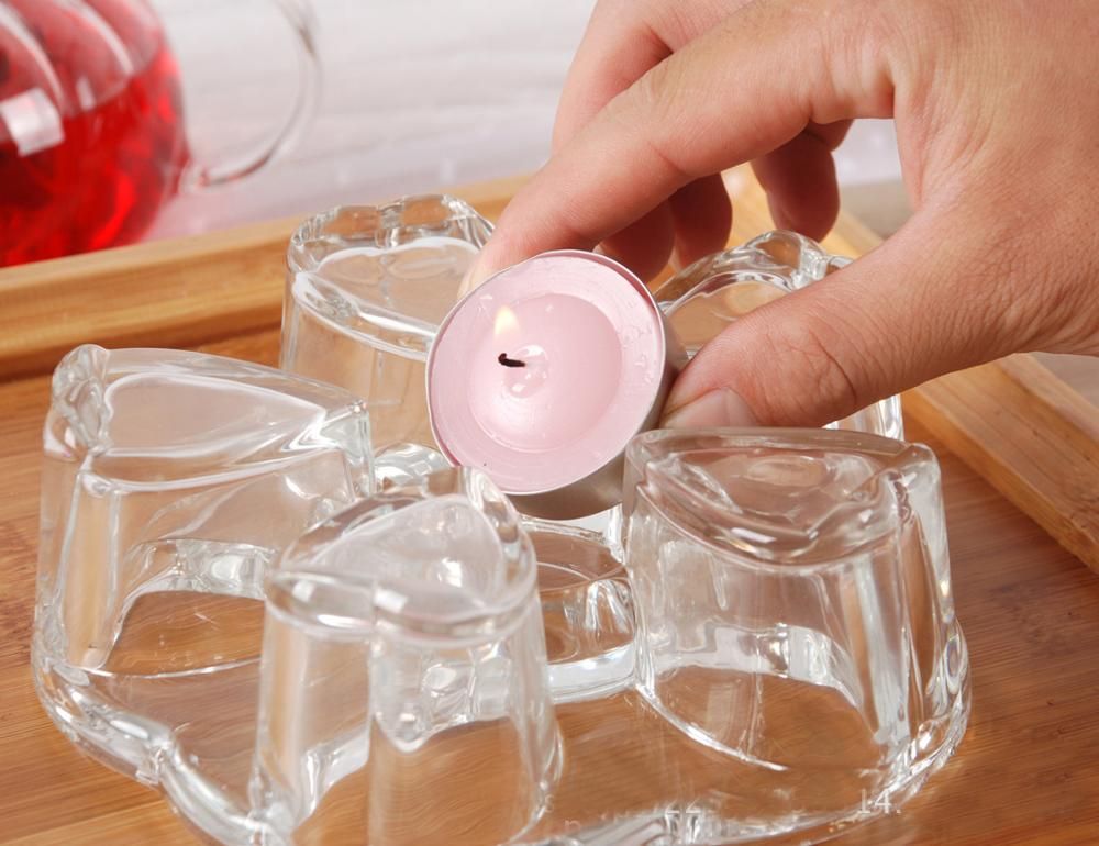 7pcs/set Teapot 1 Teapot+6pcs Double Layer Glass Tea Cup