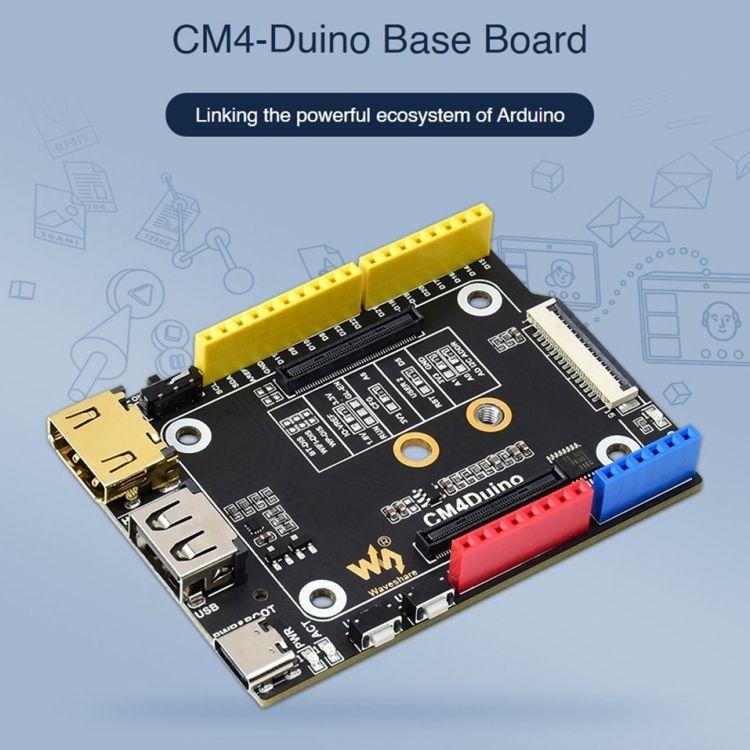 Arduino Compatible Base Board For Raspberry Pi CM4