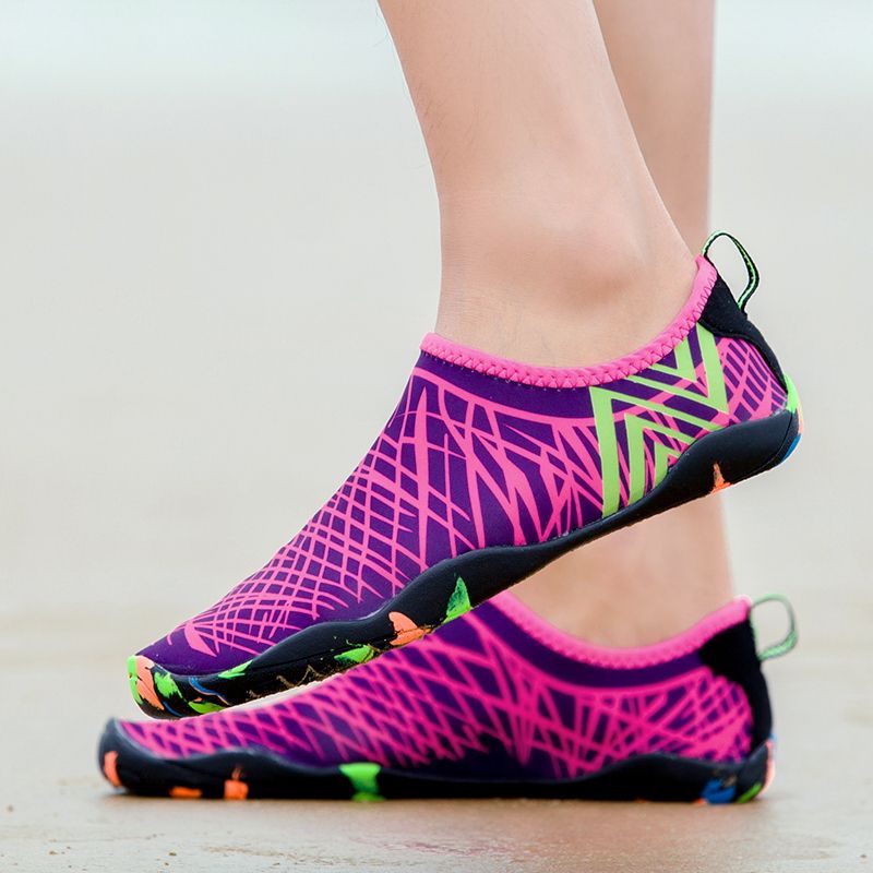 Big Size Water Shoes Beach Diving Yoga Shoes-Purple