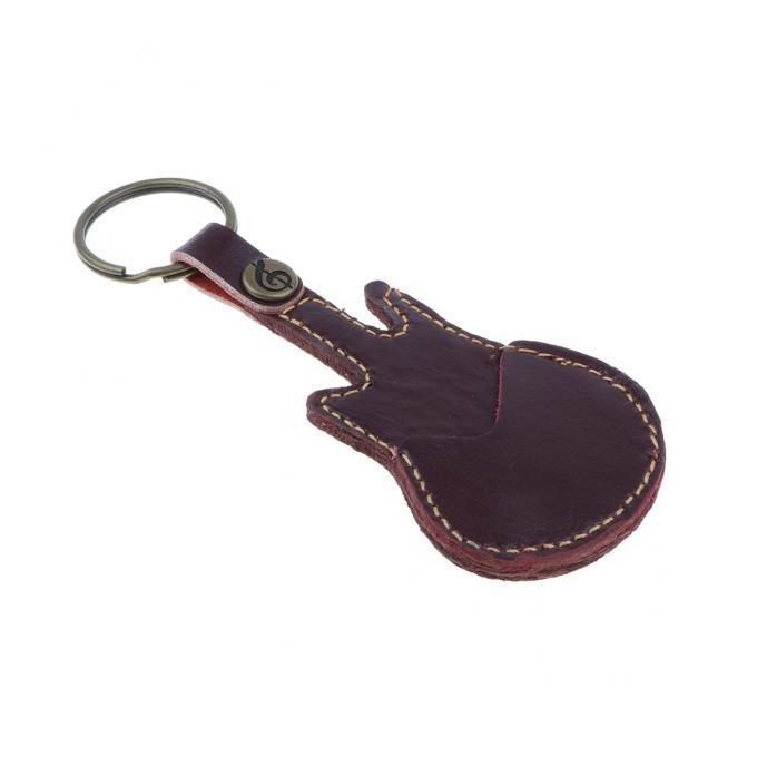 2x1 Piece Guitar Pick Plectrum Case Bag Key Chain Bag Ukulele Guitar