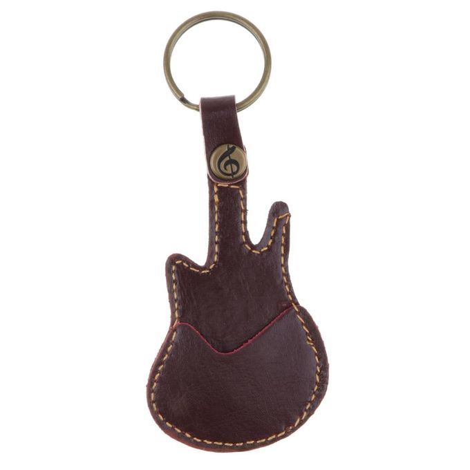2x1 Piece Guitar Pick Plectrum Case Bag Key Chain Bag Ukulele Guitar