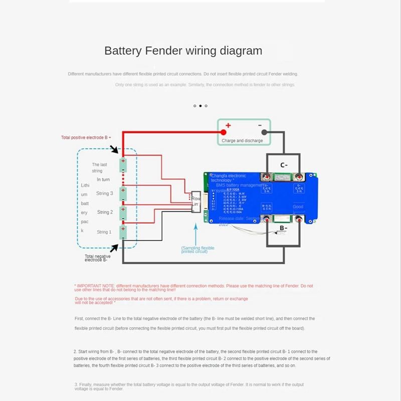 8S 24V 100A LiFePO4 Battery Protection Board Same Port with Equalization Temperature Control BMS Battery Board for UPS