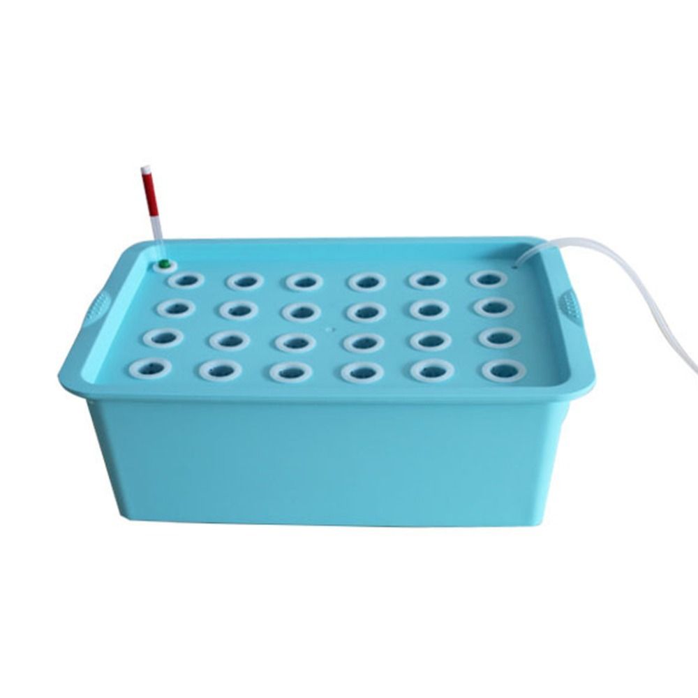 24 Holes Plant Nursery Pots Greenhouse Hydroponics Garden Pots Planters System Nurseries Plants Soilless Nursery Pots 1 Set