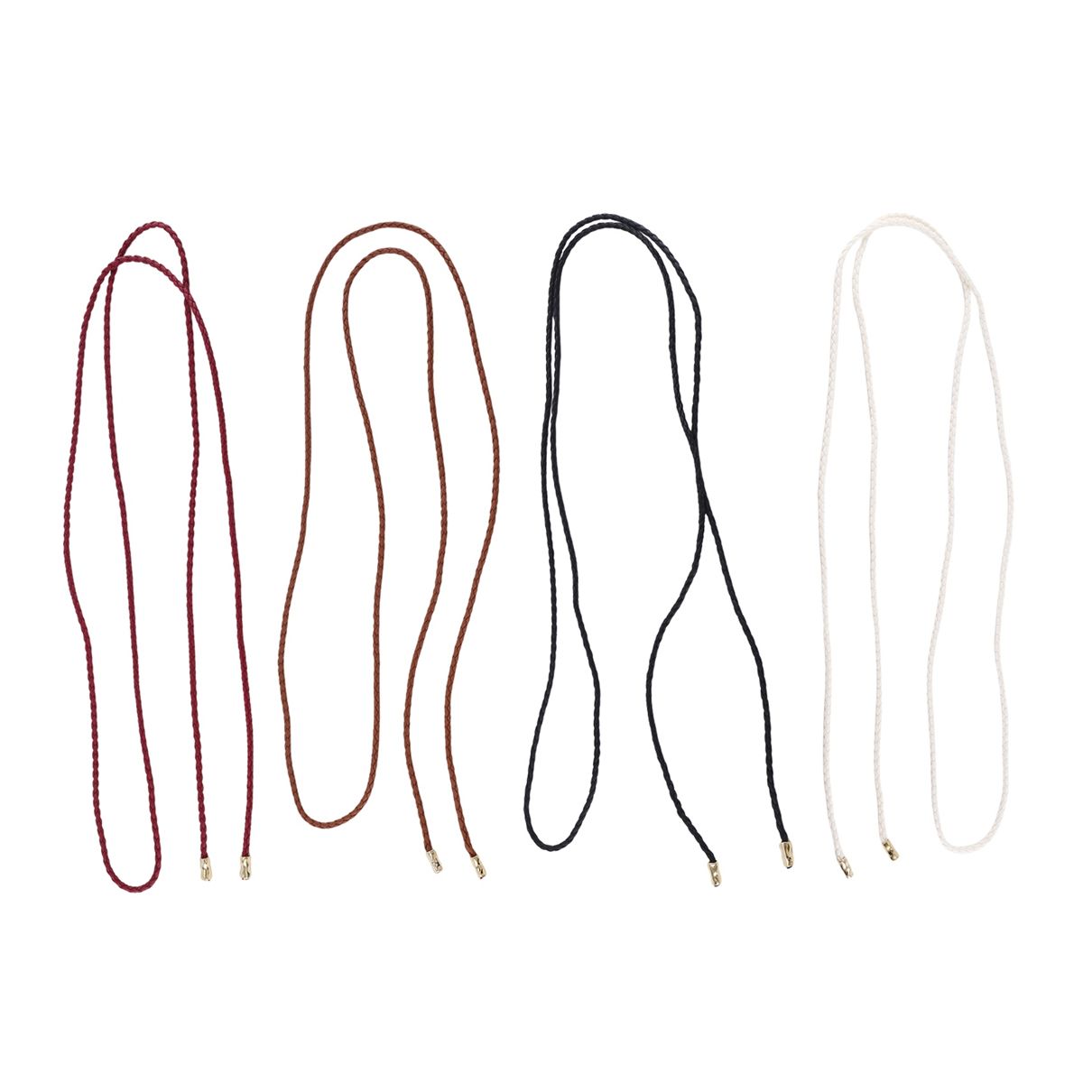 4Pcs Women PU Leather Knitted Waist Belt Rope Chain Set for Women Skinny Belt Slim Tie Belts for Women Girls Dresses