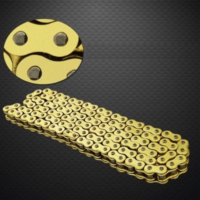 Motorcycle Motocross Universal Gold Drive Chain Link Oil Seals FOR DID O-ring DZ 520 525 530 Chain X 120 LINKS 520X120links