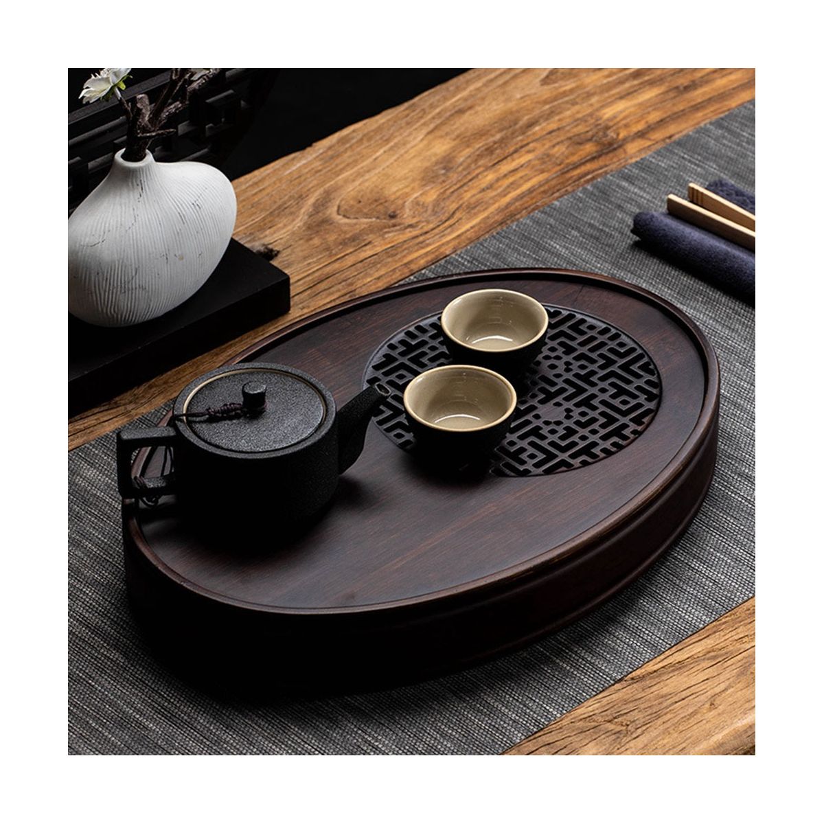 Bamboo Tea Tray Household Simple Bamboo Tray Tea Set