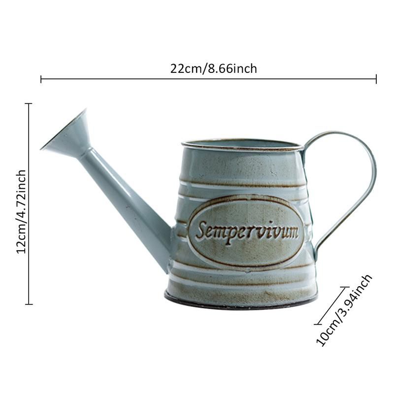 Iron Flower Bucket Flower Pot Handle Kettle Vase Flower Arrangement Desktop Balcony Home Interior Decoration Nursery Plant Pots