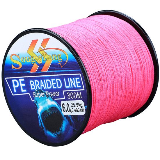 300M Line Pesca 4 Strands Fishing PE Line Multifilament Fishing 6.3-32.8kg Braided Smooth 0.6-8.0# Line Fishing