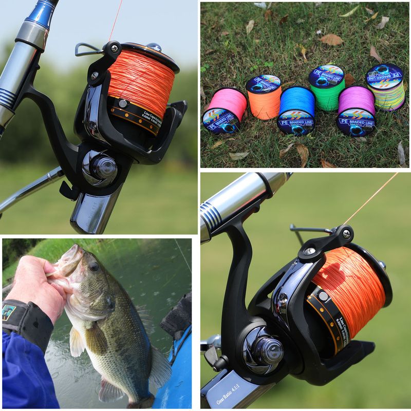 300M Line Pesca 4 Strands Fishing PE Line Multifilament Fishing 6.3-32.8kg Braided Smooth 0.6-8.0# Line Fishing