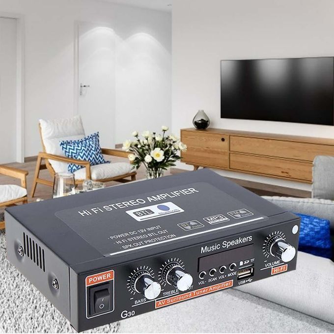Bluetooth Audio Amplifier Receiver Hi-Fi 45W X 2 Digital G30 US Plug