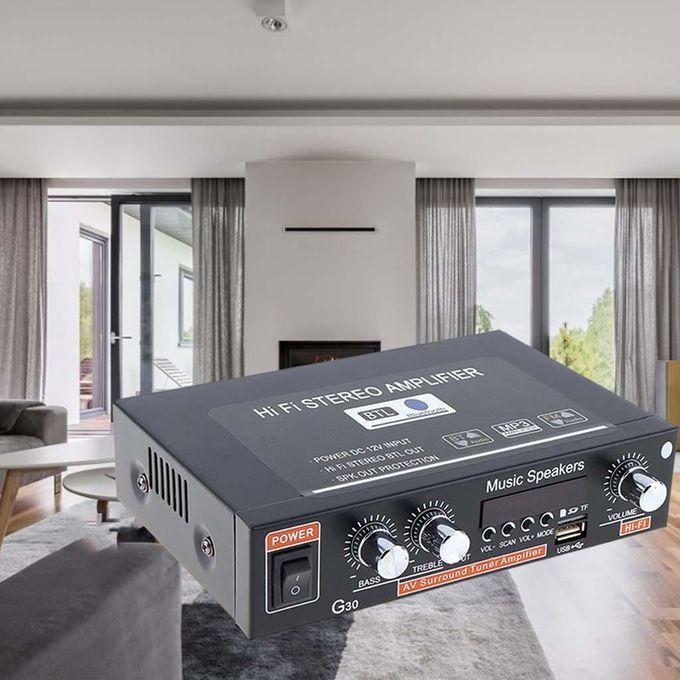 Bluetooth Audio Amplifier Receiver Hi-Fi 45W X 2 Digital G30 US Plug