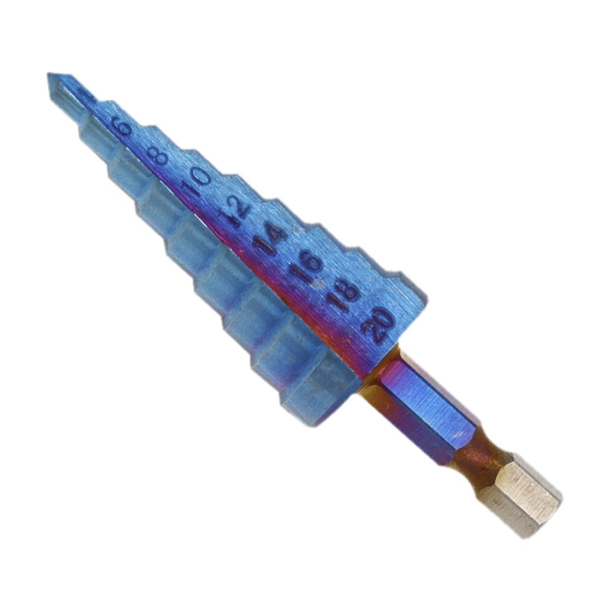 HSS  Coated Step Drill Bit  High  Steel  Hole Cutter 9 Steps